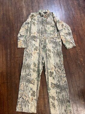 Vintage Liberty Coveralls Overalls Camo Hunting Realtree Size XL Reg USA Made